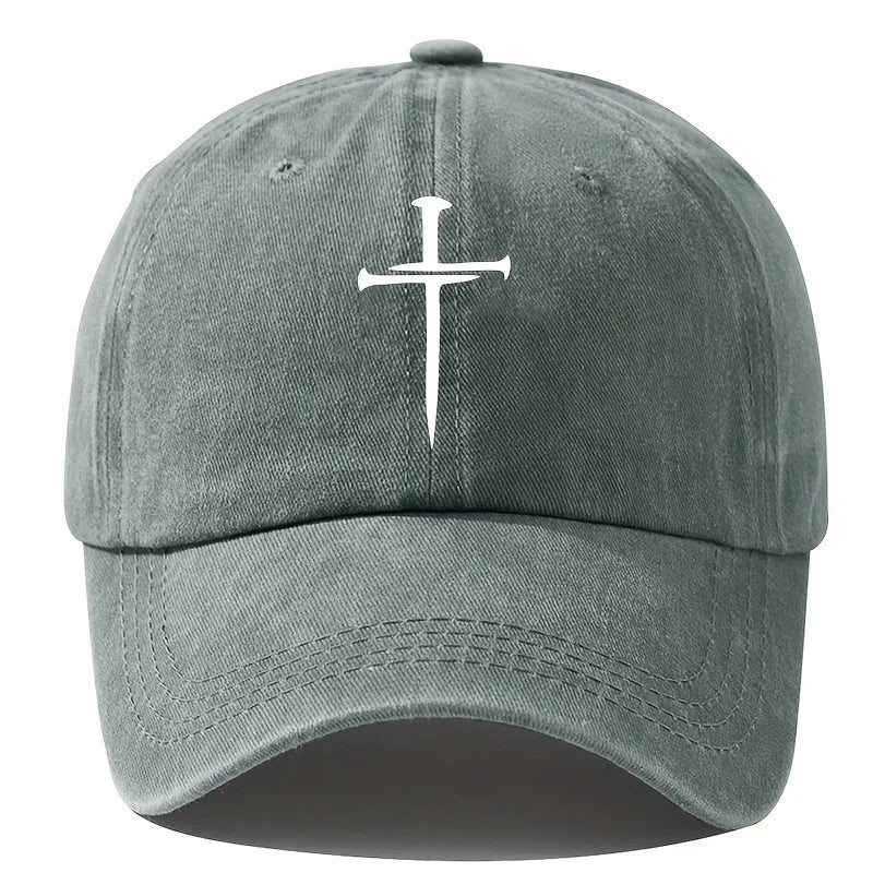 Retro Washed Cross Baseball Cap with Outdoor Activity and Party Fashion Hat