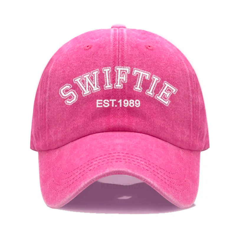 1989 Embroidery Baseball Cap for Men Women Unisex Washed Cotton