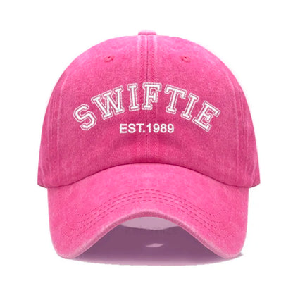 1989 Embroidery Baseball Cap for Men Women Unisex Washed Cotton