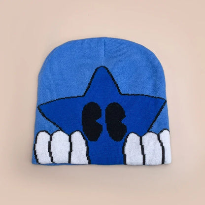 Cartoon Cute Five-Pointed Star Knitted Hats