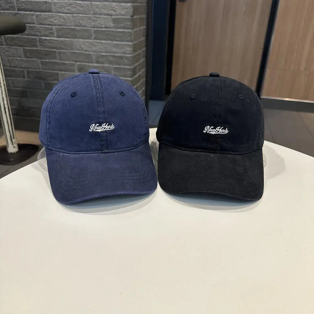 Korean Letter Embroidered Baseball Cap Simple Mesh Casual Hat For Men Women Outdoor Camping Daily Streetwear