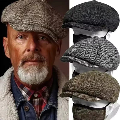 Classic Hat For Men Caps Vintage Retro Tweed Peaky Blinders Beret Hat