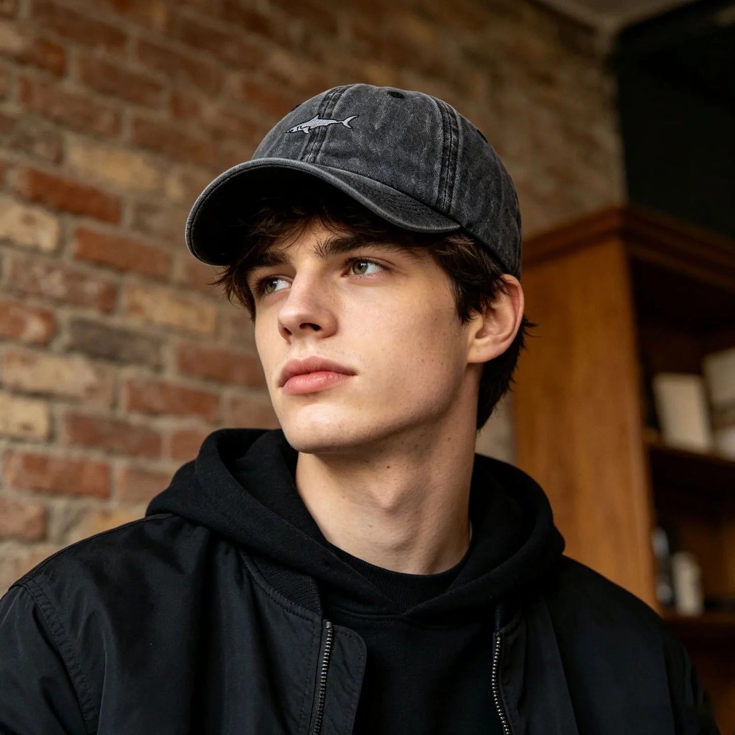 Shark Embroidery Baseball Cap For Men Women
