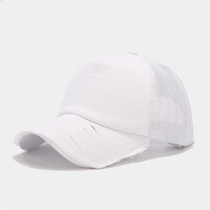 Spring And Summer Cotton Solid Casquette Baseball Cap