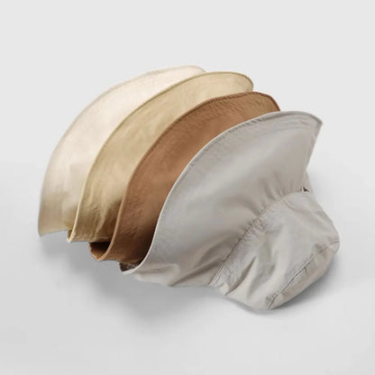 Fashion Solid Color Sunscreen Bucket Hat
