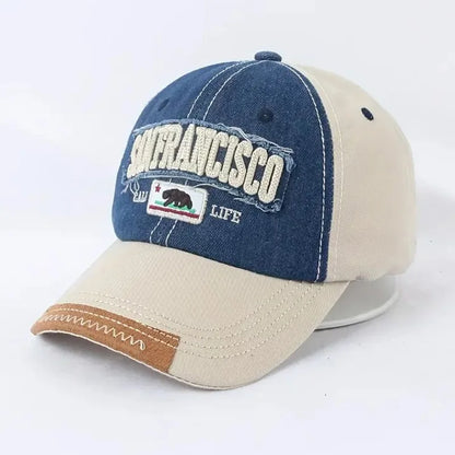 Trendy Distressed Cotton Baseball Cap