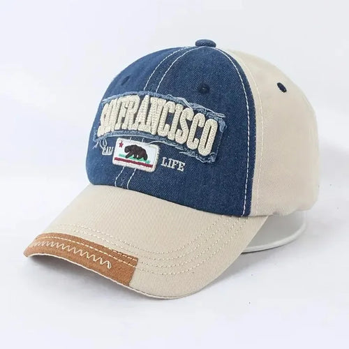 Trendy Distressed Cotton Baseball Cap