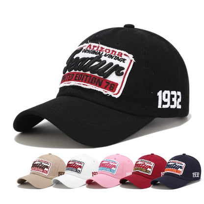 Letter Embroidery Baseball Caps For Men Women