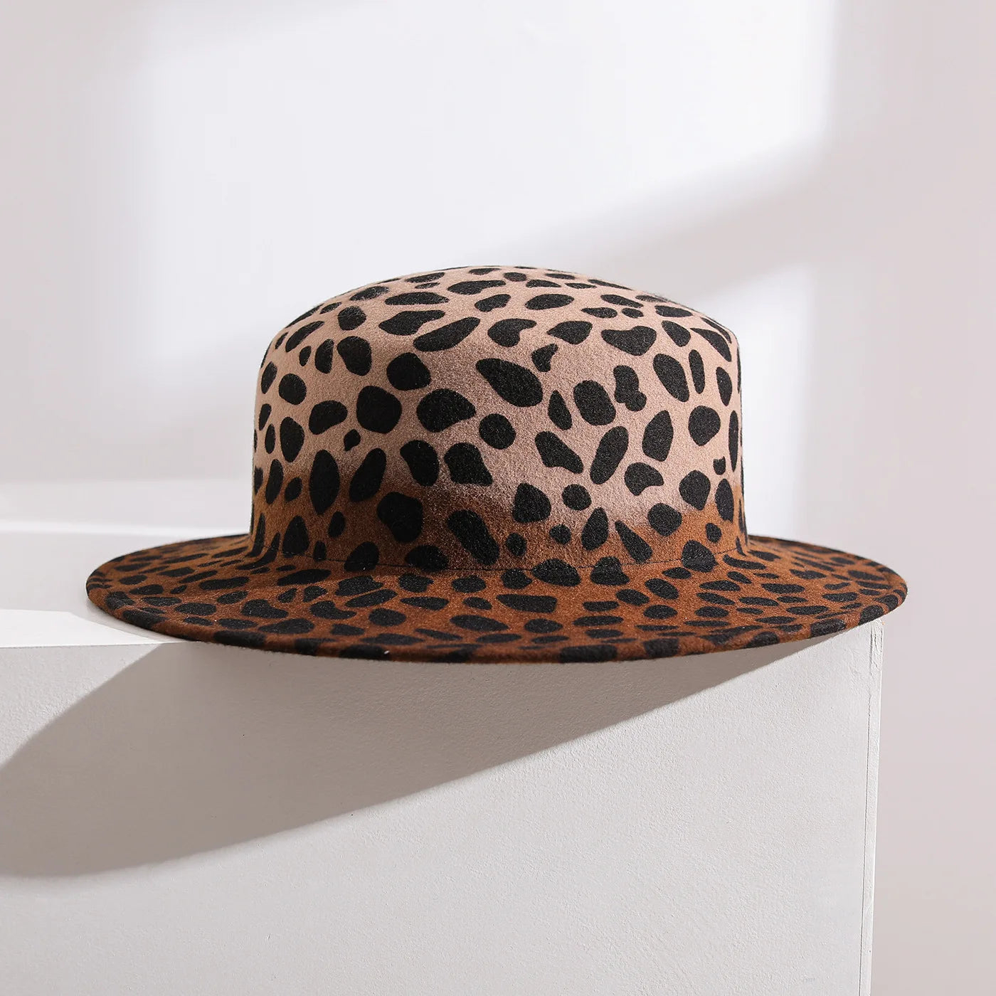 2026 Winter Fedora Hats For Women Fashion Flat Wide Brim Panama Wool Felt Jazz Fedora