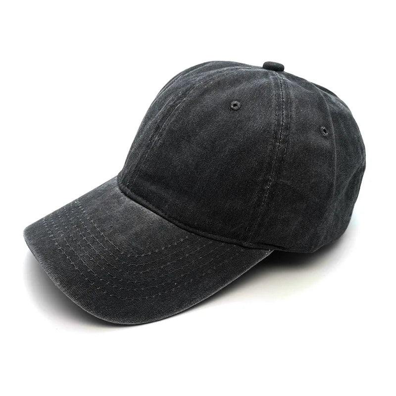 Vintage Women's Dad Hat Sports Hats Men Washed Denim Trucker Cap