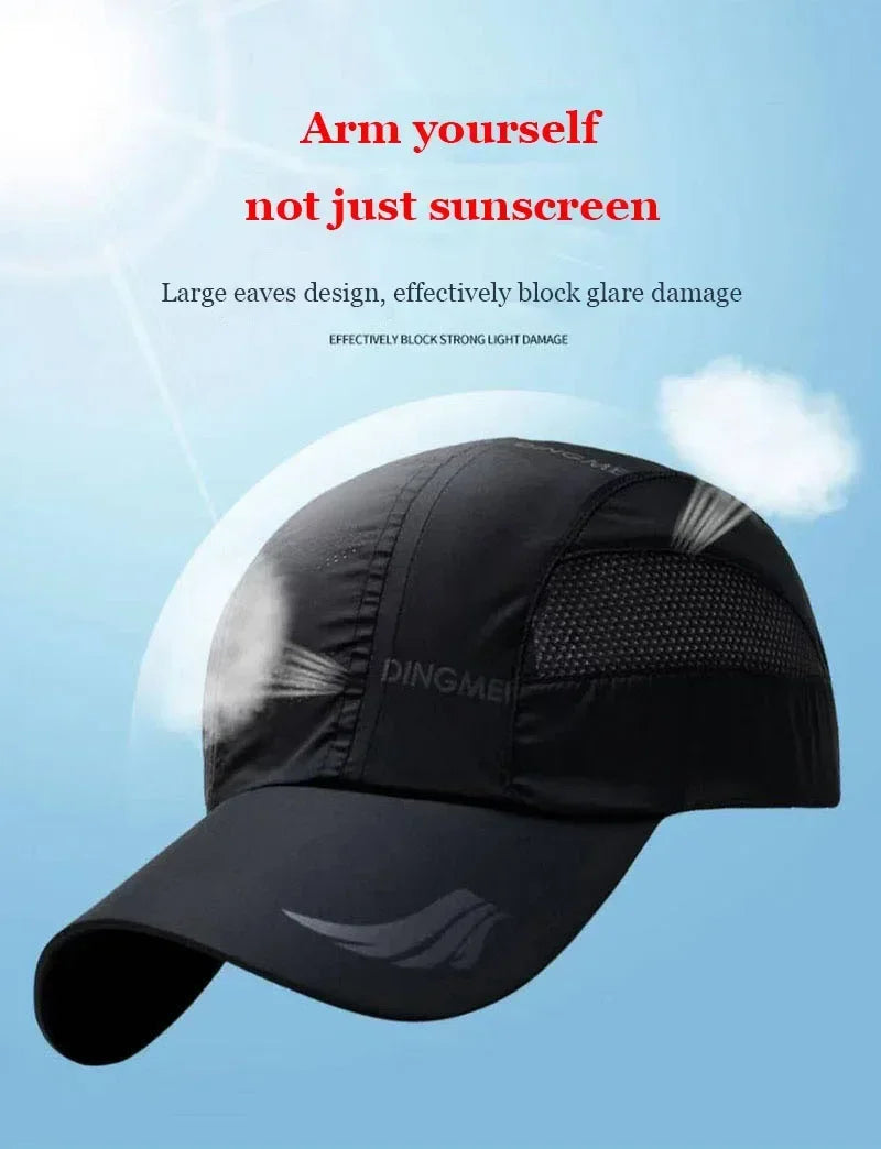 Summer Brand For Men Sports Running Sweat Baseball Cap Male Canada Golf Quick Dry Women Kpop Solid Snapback Bone Mesh Hat