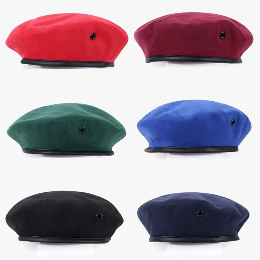 Unisex Adjustable Berets Hat Autumn And Winter For Cosplay Uniform Cap