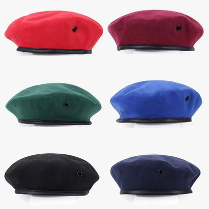 Unisex Adjustable Berets Hat Autumn And Winter For Cosplay Uniform Cap