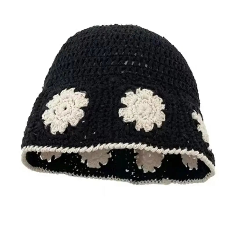 2023 Autumn New Crochet Korean Handmade Bucket Hat
