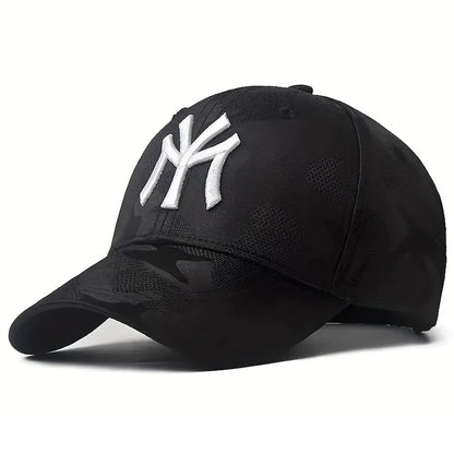 Unisex Letter Embroidery Camouflage Baseball Caps Spring and Autumn