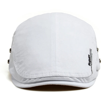 Fashion Men's Beret Button Embroidery Cotton Vintage Berets Outdoor