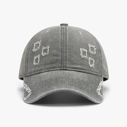New Arrival Washed Ripped Solid Baseball Cap