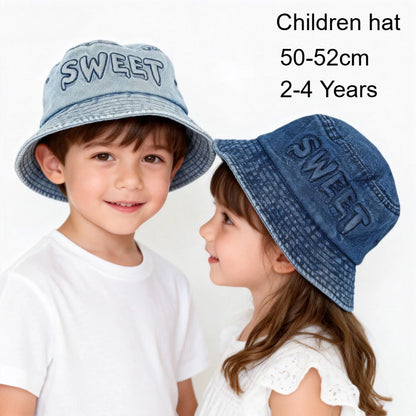 2026 Spring New Children Denim Fisherman Hat