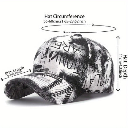 Designer Graffiti Doodle Cotton Baseball Cap