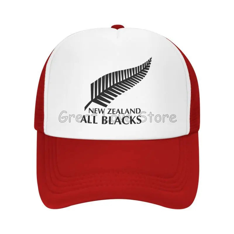 New Zealand All Blacks Baseball Caps Hip Hop Mesh Hat Outdoor Summer Travel Sun Hats Adjustable Snapback Cap