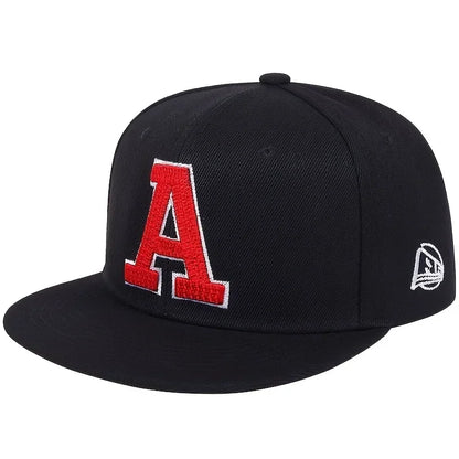 Unisex A Letter Embroidery Hip-hop Hats Spring Autumn Outdoor