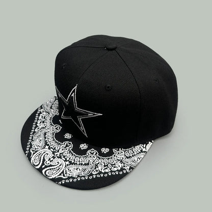 Hip-hop Pentagram Embroidery Baseball Hats Men Women