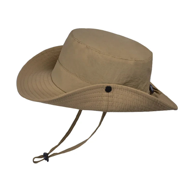 New Custom Logo Men Quick Drying Bucket Hats Fisherman Cap