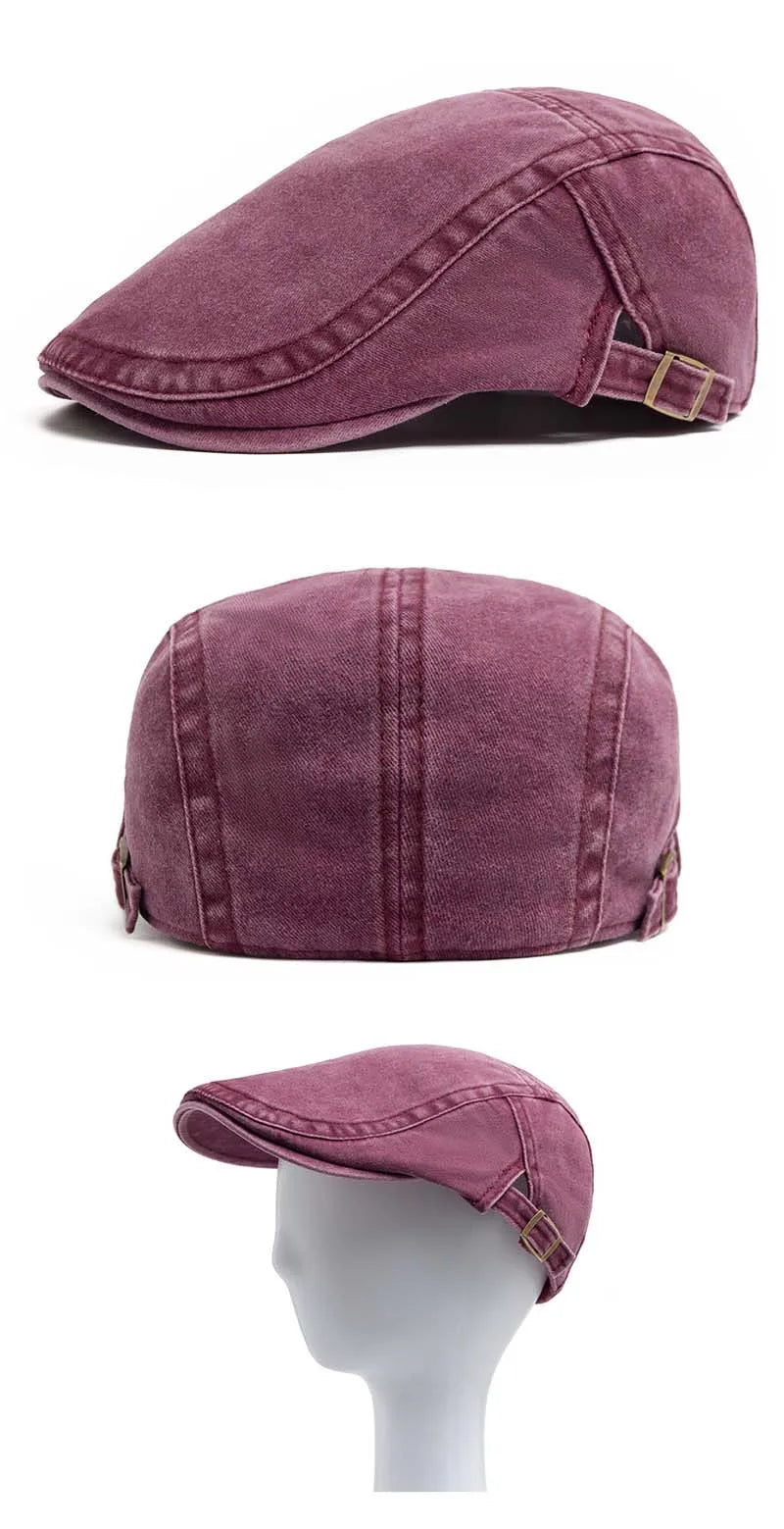 Hot Sale Vintage Painter Beret Unisex Fashion Flat Visor Cap Casual Autumn Retro