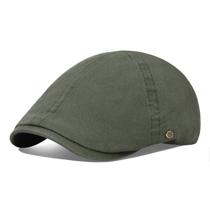 Classic Cotton Flat Cap Ivy Caps Men Women Newsboy Cabbie Driver Hat