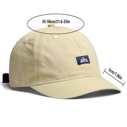 Retro Quick-Dry Summer Short-Brim Baseball Cap