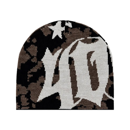 Women Beanies 404 Graphic Jacquard Knit Hats