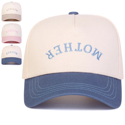Unisex Mother Letter Embroidery Baseball Caps