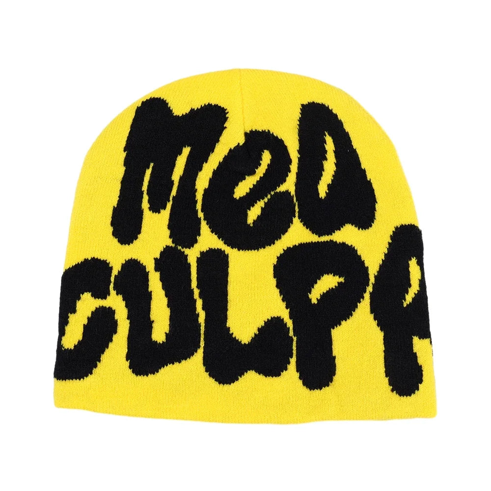 Knitting Beanies Hat Men Women Paragraph Quality Wool Cap