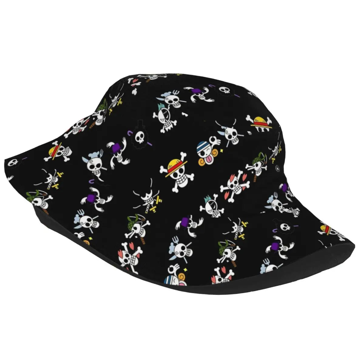 Japan Anime Zoro Luffy Skull Bucket Hats for Women Men Summer