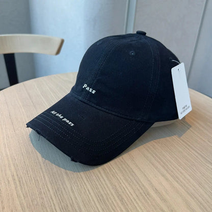 Letter Embroidered Baseball Cap For Women Spring Summer Outdoor Sunscreen Unisex Sports Casual Hat