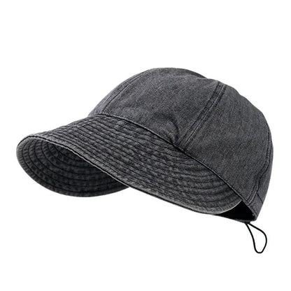Summer Sun Cowboy Hat Foldable Wide Brim Women Bucket Hat