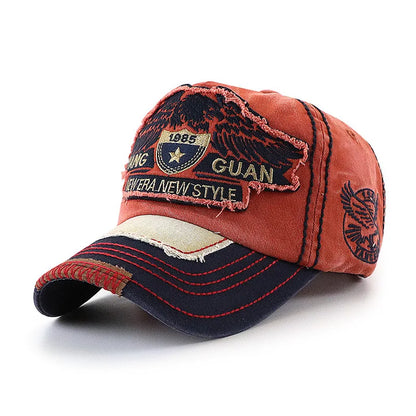 Vintage Washed Embroidered Baseball Cap Fashion Hat for Men And Women