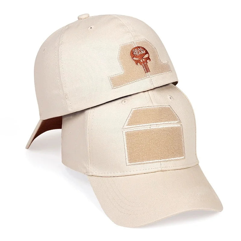 Unisex Skull Sealteam Letter Embroidered Baseball Caps Spring and Autumn