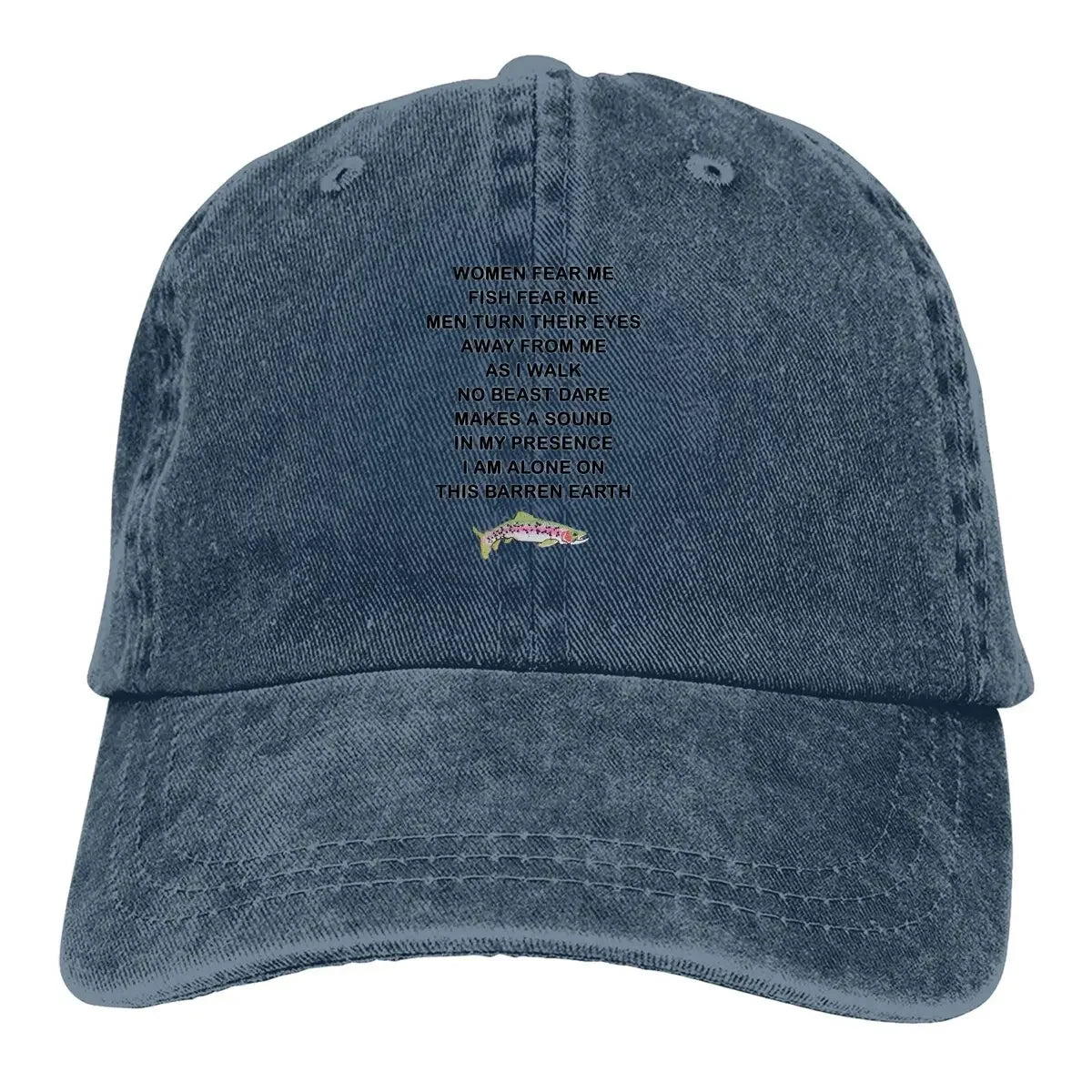 Women Want Me Fish Fear Me Meme Casquette Peaked Cap