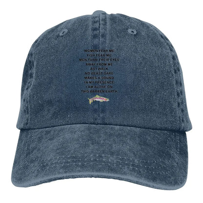 Women Want Me Fish Fear Me Meme Casquette Peaked Cap