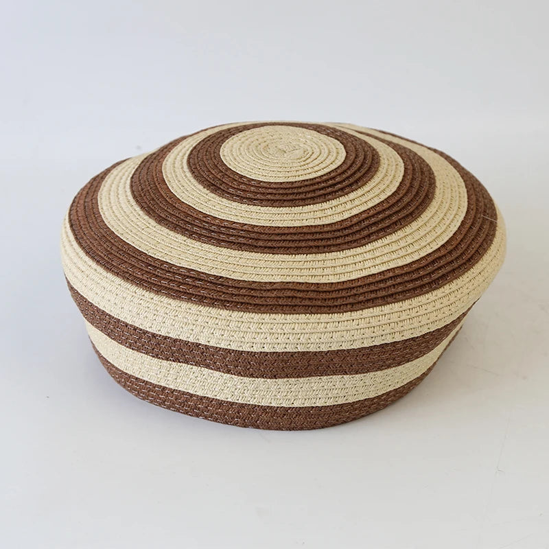 Fashion France Striped Dome Beret Women Sailor Hat