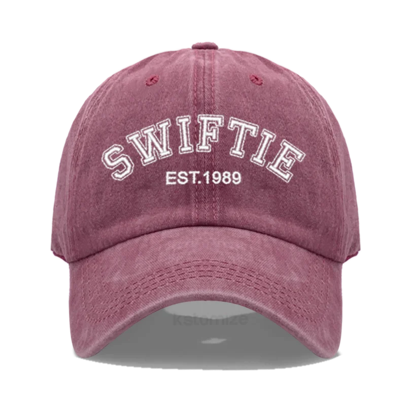 1989 Embroidery Baseball Cap for Men Women Unisex Washed Cotton