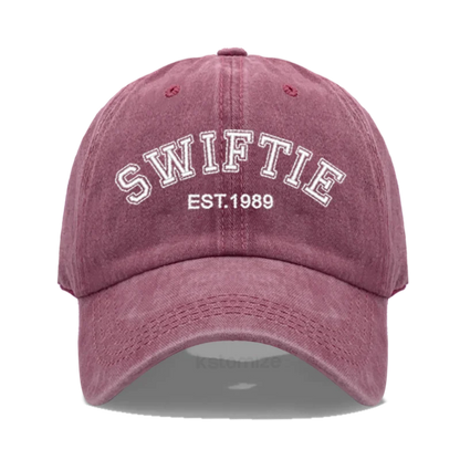1989 Embroidery Baseball Cap for Men Women Unisex Washed Cotton