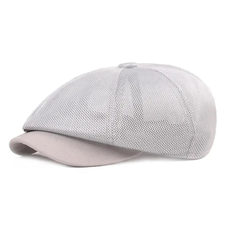 2025 Men And Women Mesh Breathable Octagonal Cap