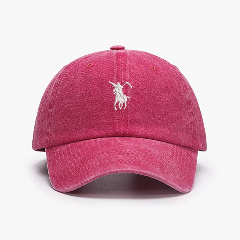 Washed Cotton Soft Baseball Caps Adjustable