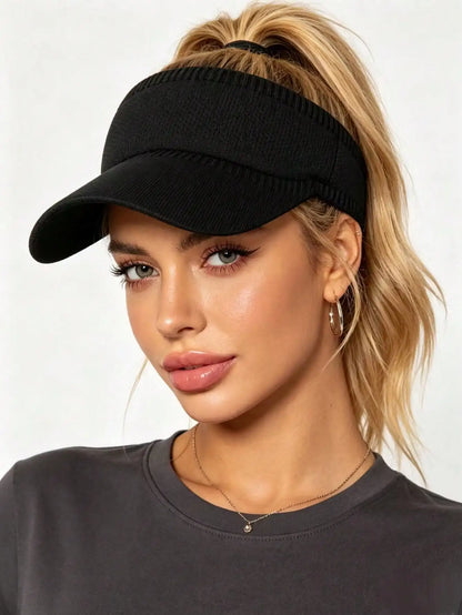 Women Summer Retro Y2K Beach Sun Hat-UV Protection Ponytail Sun Hats