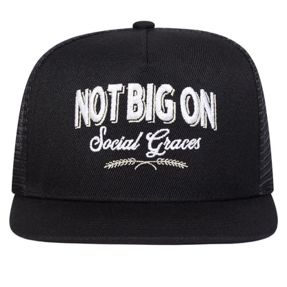 Unisex Not Big On Embroidery Hip-hop Net Hats Spring Summer