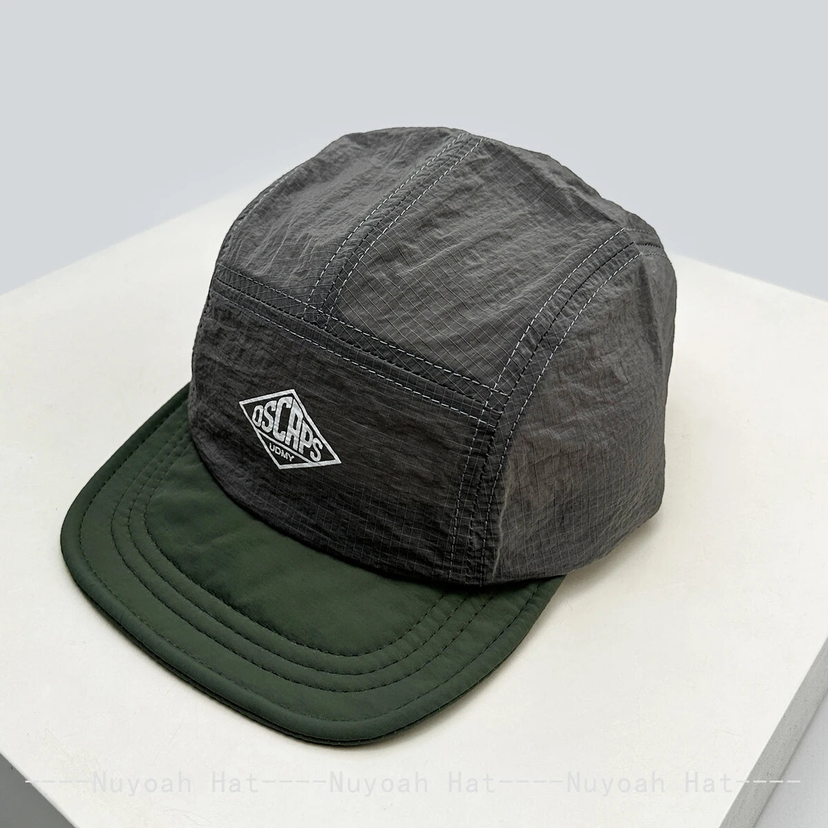 Versatile Quick-Dry Plaid Solid Color Block Baseball Hats