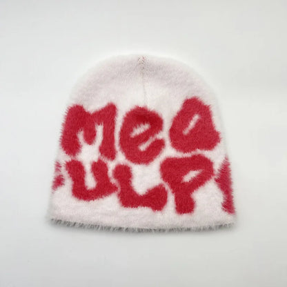 New Ins Popular Unisex Autumn Funny Hat Mink Fur Winter Women's Cap