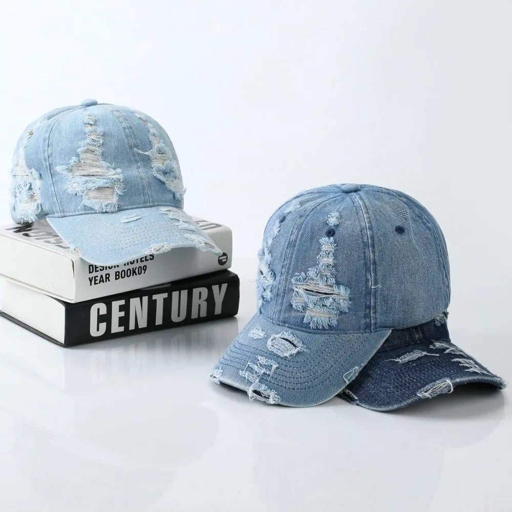 Fashion Breathable Washed Denim Baseball Cap